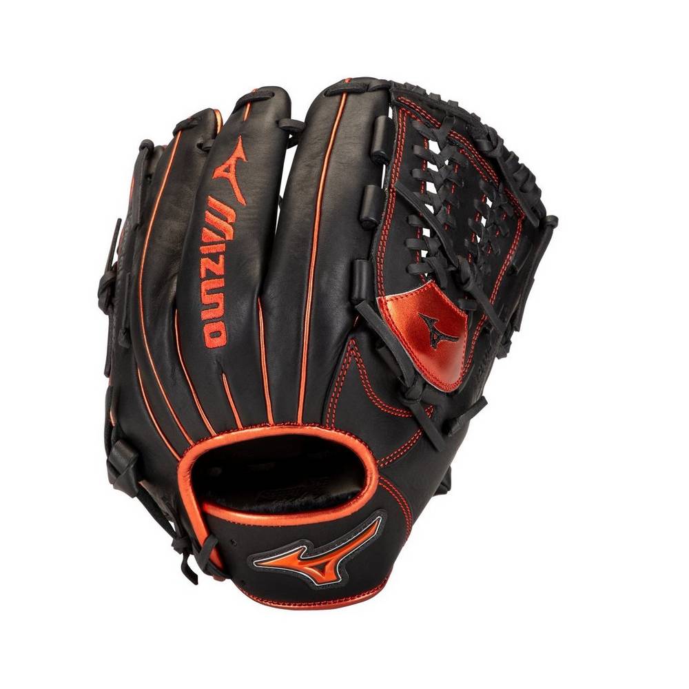 Mizuno Men's MVP Prime SE Infield Baseball Glove 11.75" Black/Red (312842-RHL)